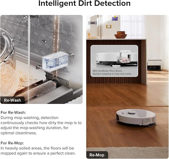 roborock S8 Max Ultra with Auto Water Refilling and Drainage System Robot Vacuum and Mop, FlexiArm Design, Smart Dirt Detection, Self-Emptying, 8000Pa Suction for Various Floors, Pet Hair, White - NeatNest