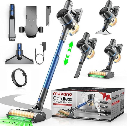 Cordless Vacuum Cleaners for Home, G26 Vacuum Cleaner, 45KPA Powerful Suction, Up to 60 Minutes, Tangle-Resistant, Rechargeable Stick Vac with Wall Mount for Pet Hair, Hardwood Floors - NeatNest