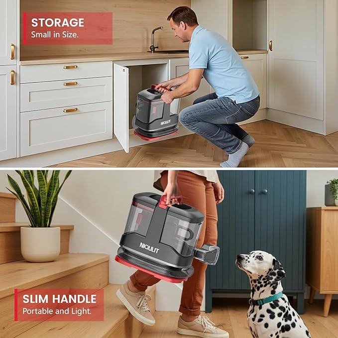 Portable Spot Cleaner Machine for Carpet and Upholstery, 15Kpa Powerful Suction for Pet Stain, Couche & Car, Spot Cleaner for Area Rug, Stair and Furniture - NeatNest