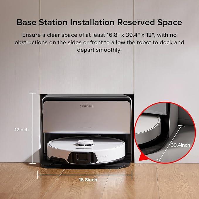 roborock S8 Max Ultra with Auto Water Refilling and Drainage System Robot Vacuum and Mop, FlexiArm Design, Smart Dirt Detection, Self-Emptying, 8000Pa Suction for Various Floors, Pet Hair, White - NeatNest