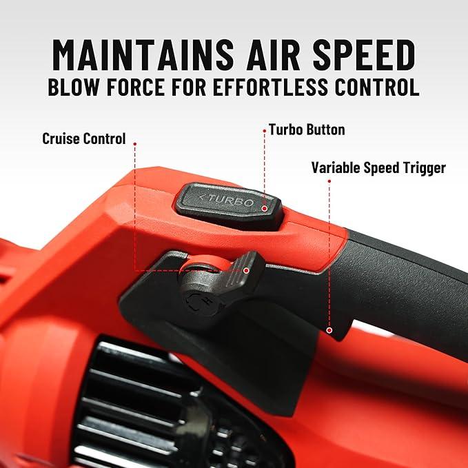 58V Cordless Leaf Blower, Power Variable-Speed, Brushless, 770 CFM, Electric Leaf Blower with 4Ah Battery and 5A Charger for Lawn Care, Yard, Outside(KDLB58211BDM) - NeatNest