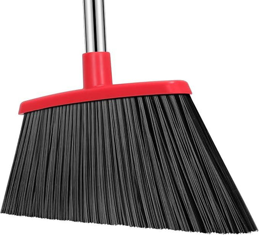 Heavy Duty Broom, 55 Inch Long Handle Outdoor Large Angle Brooms, Commercial Broom for Sweeping Indoor, for Home Garage Kitchen Office Courtyard Lobby Patio Lawn Concrete - NeatNest