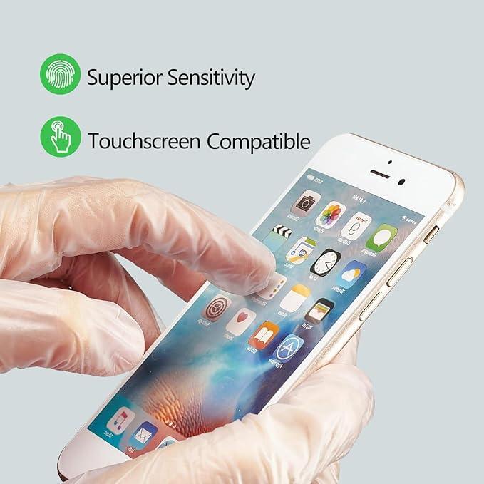 Disposable Vinyl Gloves Clear, Latex & Powder Free, Food Grade Safe for Food Prep Kitchen Cooking Cleaning Salon - NeatNest