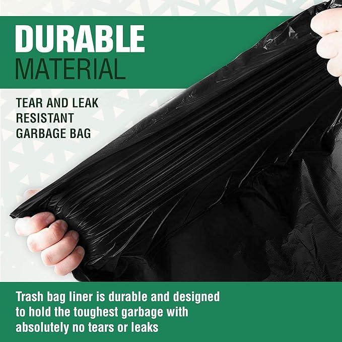 95 Gallon Trash Bags Heavy Duty | Mega-Value Pack 72 Bags | Extra Large Black Can Liners | 90-100 Gallon Trash Bags | 96 Gallon Big Garbage Bags (Black) - NeatNest