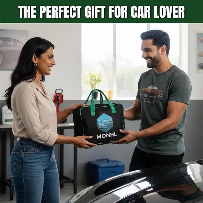 MONHL 26 Pcs Car Detailing Kit – Complete Interior & Exterior Car Cleaning Kit with Drill Brush Attachments, Detailing Brushes, Wheel & Tire Brush, Microfiber Towels, Wash Mitt, Pet Hair Remover - NeatNest