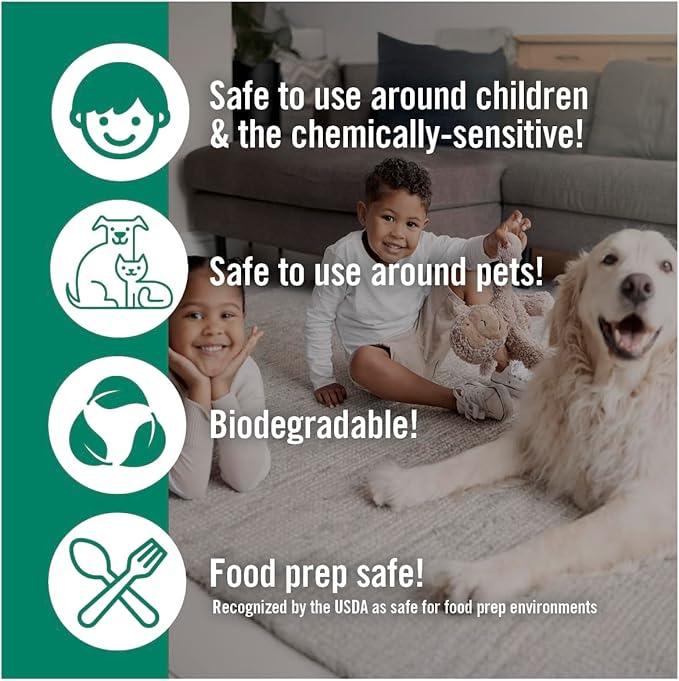 Benefect Botanical Decon 30 Disinfectant Cleaner, 14 oz. Ready-To-Use Spray, Hospital Grade Disinfectant, Kills Over 99.99% of Germs, Safe for Food-Contact Surfaces (Light Lemon & Thyme Scent) - NeatNest
