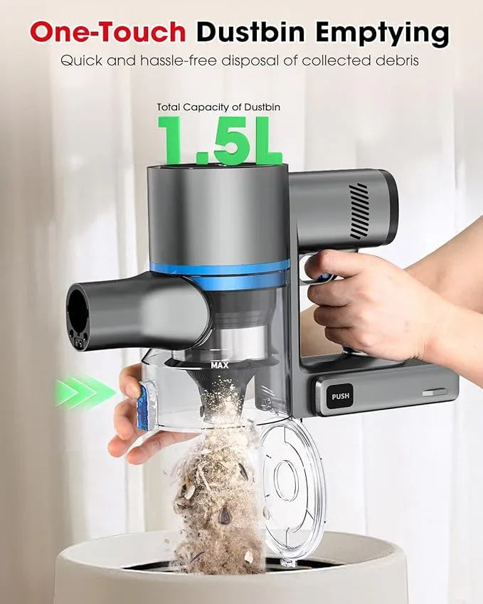Cordless Vacuum Cleaners for Home, G26 Vacuum Cleaner, 45KPA Powerful Suction, Up to 60 Minutes, Tangle-Resistant, Rechargeable Stick Vac with Wall Mount for Pet Hair, Hardwood Floors - NeatNest