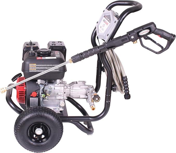 Simpson 3400 PSI Gas Pressure Washer, 2.5 GPM Residential Power Washer, Cold Water, 25' Hose, Clean Machine, 49-State Compliant (CM61083) - NeatNest