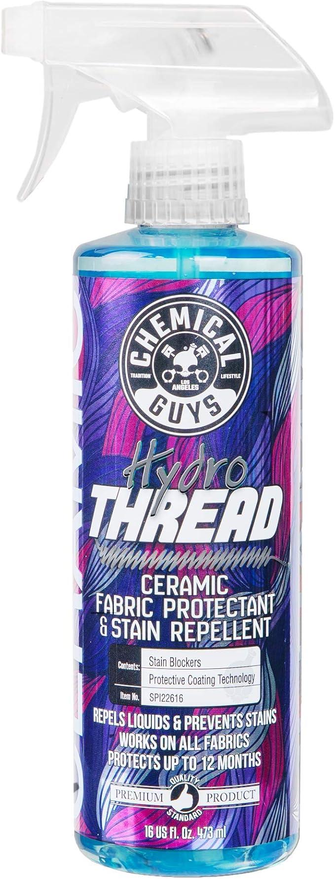 Chemical Guys SPI22616 HydroThread Ceramic Fabric Protectant & Stain Repellent (Works on Fabric, Carpet & Upholstery), 16 oz. - NeatNest