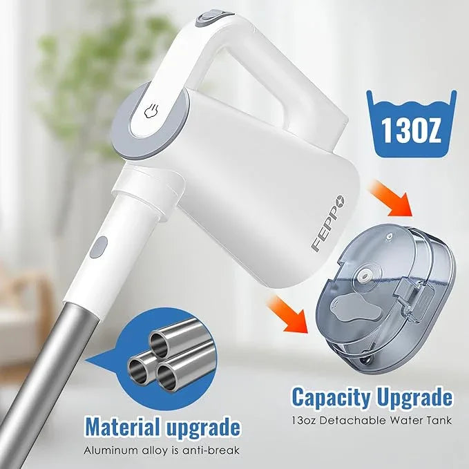 FEPPO Steam Mop & Detachable Handheld Steam Cleaner for Home and Floor Cleaning, 15s Heat-Up, 230°F Floor Steamer for Deep Cleaning with Multi-purpose Attachments Hardwood Floors, Tile,Grout,Furniture - NeatNest