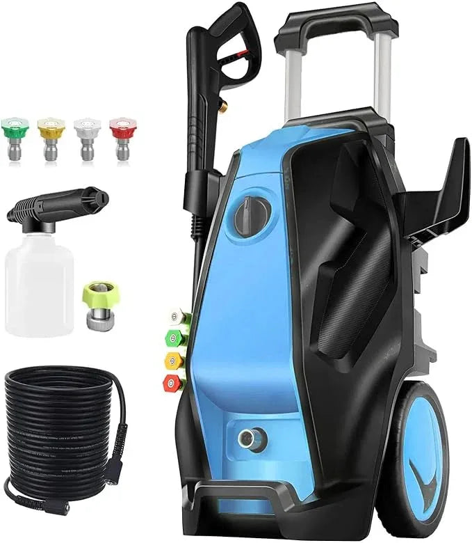 Pressure Cleaner, Heavy Duty Power Cleaner with Foam Cannon, 4 Nozzle Tips,33FT Hose and Soap Bottle for Home/Cars/Driveways/Patios/Decks/Fences - NeatNest