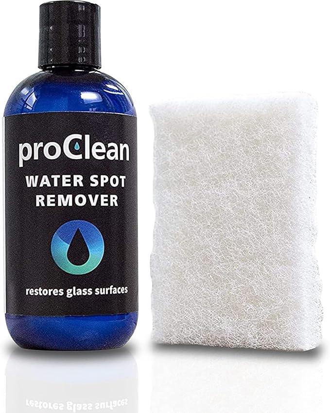 GlasWeld ProClean Heavy Duty Hard Water Stain Remover - For Glass, Metal & More - Includes Applicator Pad - Stubborn Water spot Remover Kit - Automotive Car Care - NeatNest