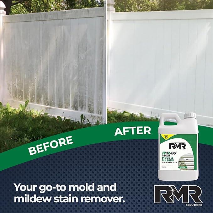 RMR-86 Instant Mold Stain and Mildew Stain Remover Spray - Scrub Free Formula, 2.5 Gallon (320 Fl Oz) - NeatNest