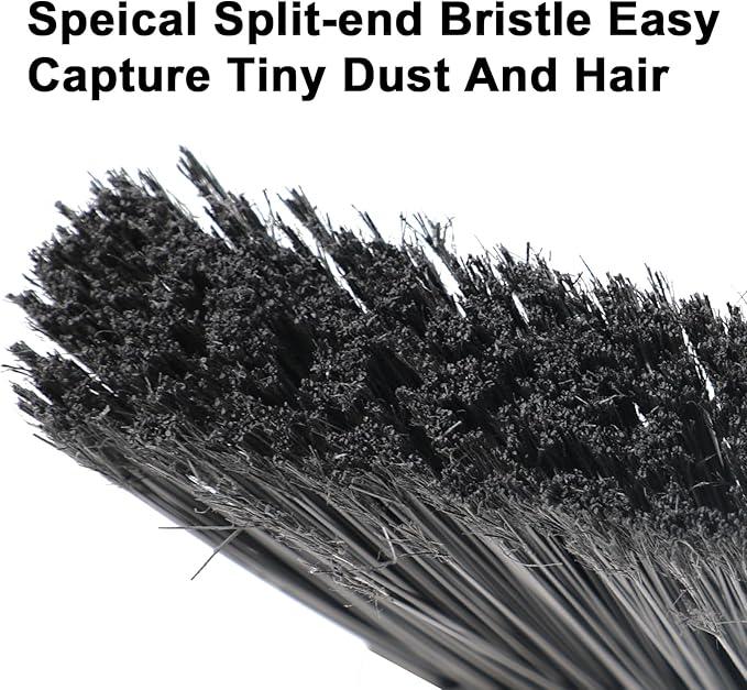 2 Pack Outdoor Indoor Broom, Brooms for Sweeeping Indoor, Heavy-Duty Kitchen Broom with Long Pole, Angle Broom White for Garages Restaurant Courtyard Office Slidewalk Lobby Sweep Dust - NeatNest