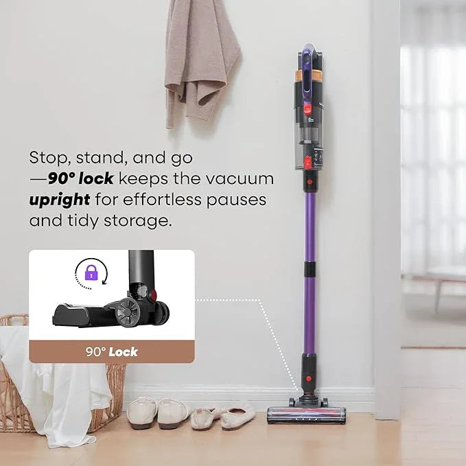 UNINELL HOME UV2 Cordless Vacuum Cleaner, 48000Pa/550W Vacuum Cleaners for Home, Lightweight Stick Vacuum with 65Mins Runtime, Self-Standing&Wall Mount Charging, Tangle-Resistant Vacuum for Pet Hair - NeatNest
