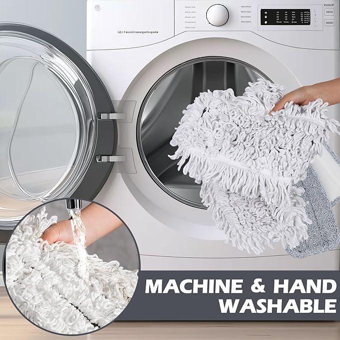 MASTERTOP Commercial Mop, 36'' Large Dust Mop,Heavy Duty Industrial Push Mops with 3 Reusable Microfibre Pads & 62'' Adjustable Handle for Home,Hotel,Mall,Warehouse - NeatNest