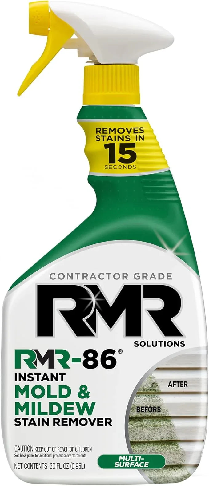 RMR-86 Instant Mold and Mildew Stain Remover Spray - Scrub Free Formula, 30 Fl Oz - NeatNest