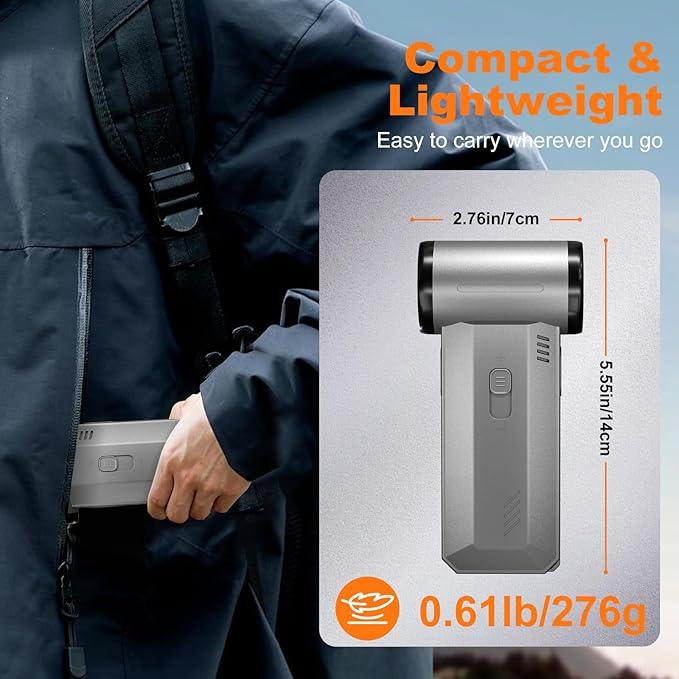 2-in-1 Compressed Air Duster-150000RPM Super Power Electric Air Duster with 8000mAh Battery, Continuously Adjustable Speed Rechargeable Air Duster for PC Keyboard, Car, Home, and Outdoor - NeatNest