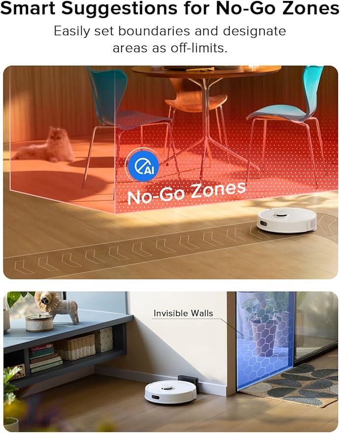 roborock Q7 L5 Robot Vacuum and Mop Combo, 8,000Pa Suction, Upgraded from Q5 Pro, Dual Anti-Tangle System, LiDAR Navigation, No-Go Zones, Self-Charging Robotic Vacuum Cleaner, White - NeatNest