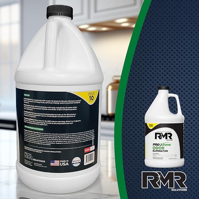 RMR PRO-Xtreme Odor Eliminator, Commercial-Strength Formula, Naturally Destroys Odors, Organic Solution, Tackles The Worst Odors, No Masking or Cover-Up Fragrances, Safe and Easy to Use, 1 Gallon - NeatNest