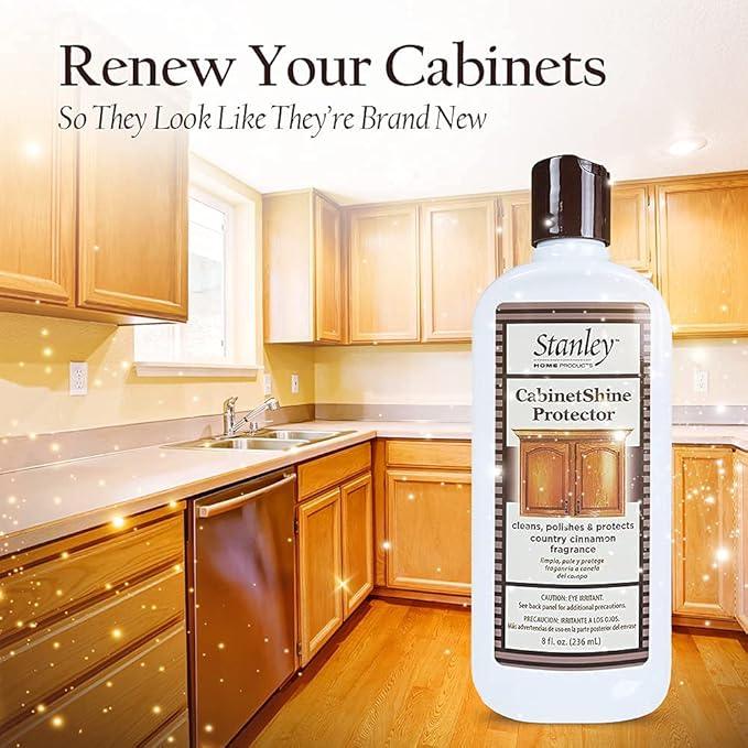 STANLEY HOME PRODUCTS Cabinet Shine Protector - Wood Polisher & Dust Cleaner For Wooden Furniture & Floor - Dust Cream & Hardwood Conditioner For Home & Office Patio (Pack of 2) - NeatNest