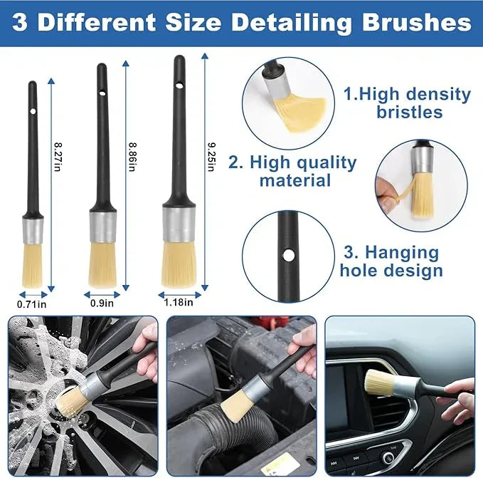 Viewsun Windshield Cleaner Tool, 13Pcs Car Interior Cleaning Kit, Car Detailing Kit Interior Cleaner, Car Detailing Brushes, Car Cleaning Gel, Inside Cleaning Supplies Accessories for Women Men - NeatNest