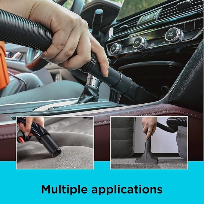 BLACK+DECKER 2.5 Gallon Shop Vac, 3 Peak HP Wet Dry Vacuum with Powerful Suction, Portable for Garage Car and Home Use, Pet Hair Cleaning, Accessories Included, BDXV18134PA - NeatNest