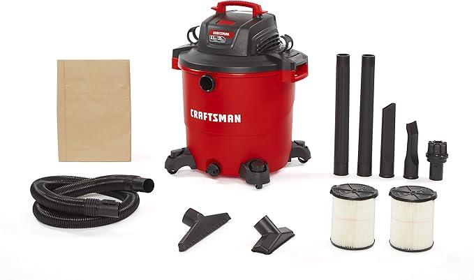 CRAFTSMAN CMXEVBE17596 20 Gallon 6.5 Peak HP Wet/Dry Vac, Heavy-Duty Shop Vacuum with Attachments and Additional General Purpose Filter - NeatNest