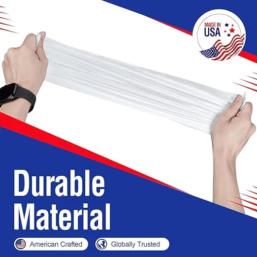 Delxo 30-33 Gallon Clear Trash Bags, 250 Count – Medium Duty Garbage Bags, Thick, Durable & Puncture-Resistant Plastic, Perforated Design– Made in USA for Kitchen, Yard, Office & Party - NeatNest