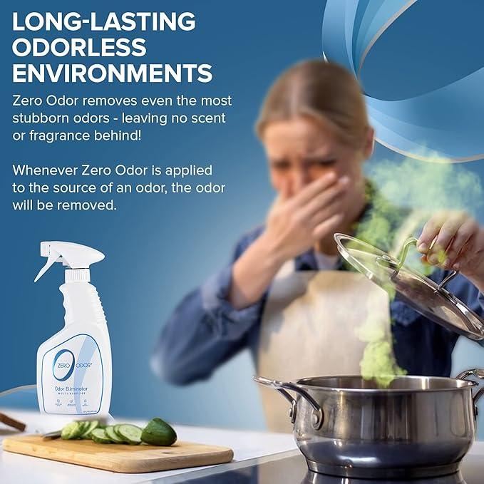 Zero Odor - Multi-Purpose Strong Odor Eliminator for Home, Office, Car, Bathroom, Hotel, Room Deodorizer, and Odor Neutralizer, 16oz - NeatNest