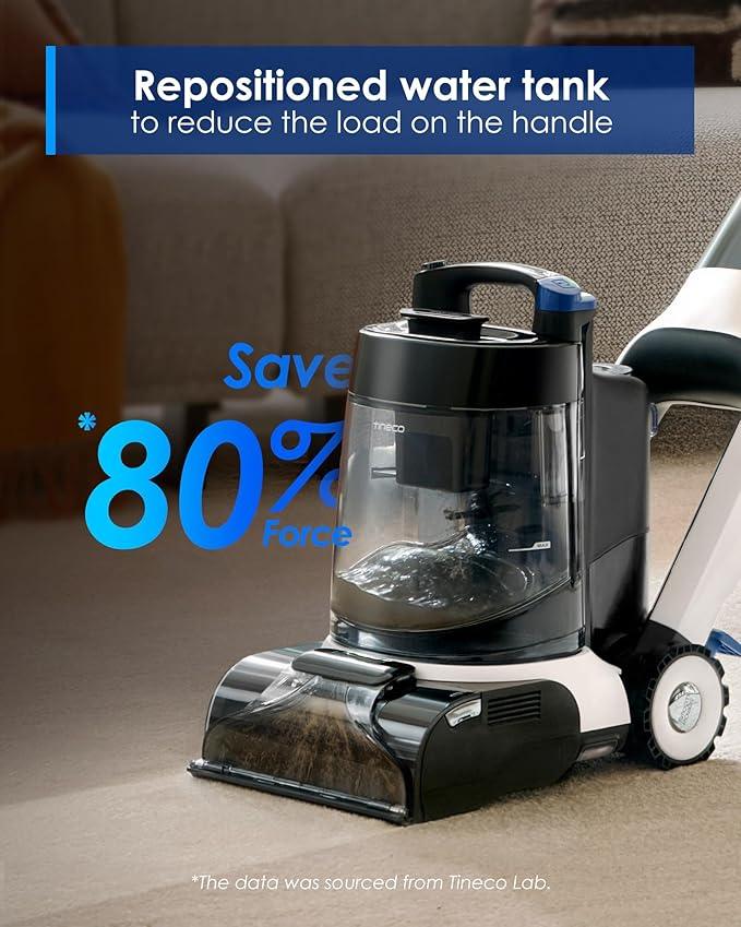 Tineco CARPET ONE Cruiser Smart Carpet Cleaner, Self-Cleaning and FlashDry, Deep Cleaning for Carpet and Upholstery 167℉ PowerDry 130W Powerful suction SmoothPower - NeatNest