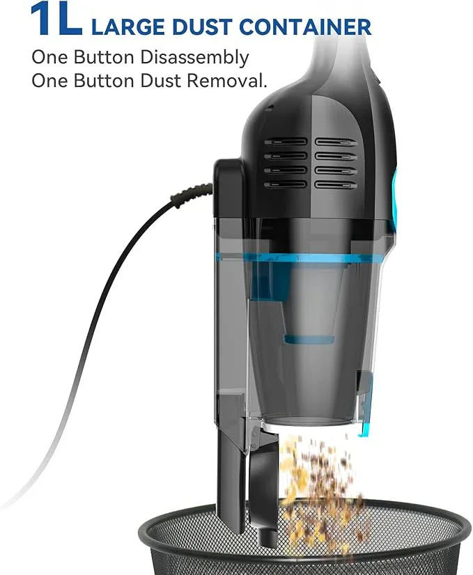 Vazone R6X Corded Stick Vacuum Cleaners for Home, 20Kpa Powerful Suction Stick Vacuum with 16Ft Cord, 2 in 1 Lightweight Handheld Vacuum Cleaner for Hardwood Floor Pet Hair - NeatNest