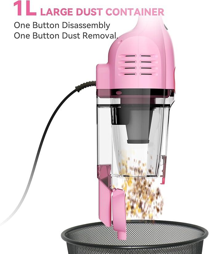 Vazone R6X Corded Stick Vacuum Cleaners for Home, 20Kpa Powerful Suction Stick Vacuum with 16Ft Cord, 2 in 1 Lightweight Handheld Vacuum Cleaner for Hardwood Floor Pet Hair - NeatNest