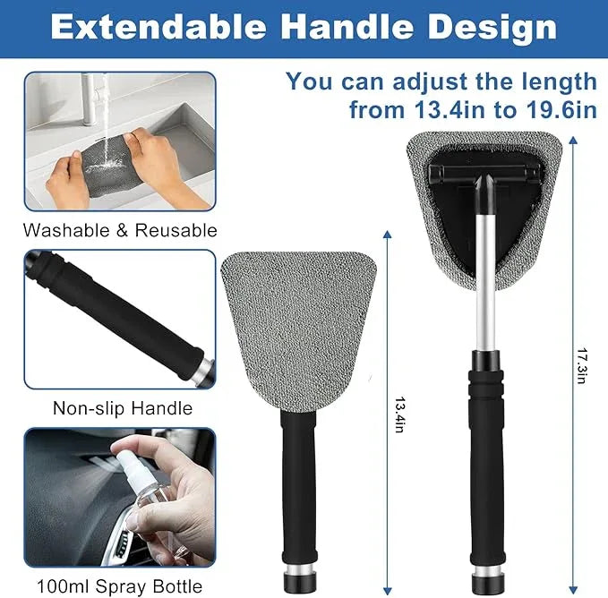 Viewsun Windshield Cleaner Tool, 13Pcs Car Interior Cleaning Kit, Car Detailing Kit Interior Cleaner, Car Detailing Brushes, Car Cleaning Gel, Inside Cleaning Supplies Accessories for Women Men - NeatNest