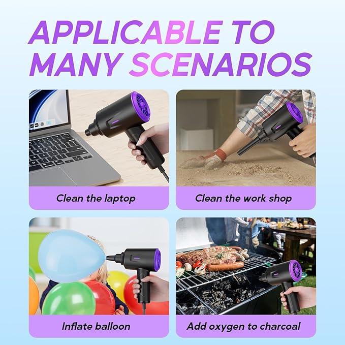 Electric Air Duster - Air Blower - Multi-Use Compressed Air Duster for Keyboard- Computer and PC - 5.74 oz Powerful Motor - NeatNest