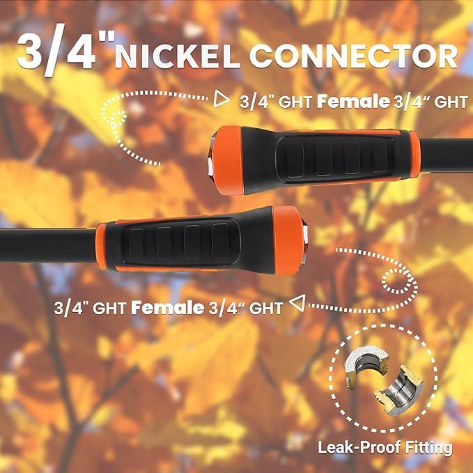 Giraffe Tools Garden Leader Hose 5ft x 5/8", Short Water Hose Heavy Duty, Flexible, Lightweight Hybrid Hose with Swivel Handle, Double Female Fittings, Burst 600 PSI - NeatNest