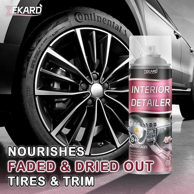Car Interior Cleaner, Leather Cleaner, 15 oz. Large-Capacity Interior Detailer in Iron Can, Wheel Cleaner, Suitable for Cleaning Rubber, Plastic, and Leather Surfaces Inside Vehicles (1 Bottle) - NeatNest