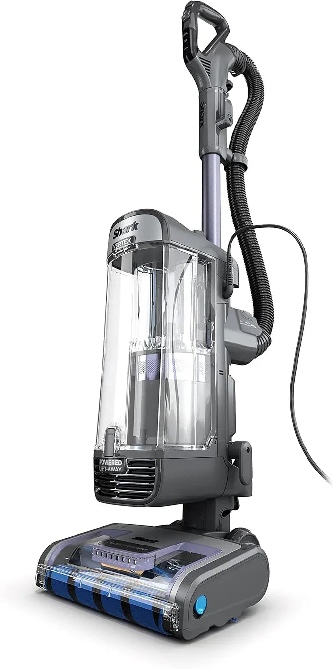 Shark AZ2001AMZ Vertex DuoClean PowerFins Upright Vacuum, with Powered Lift-Away & Self-Cleaning Brushroll, Dark Lilac, 1 qt Dust Cup - NeatNest