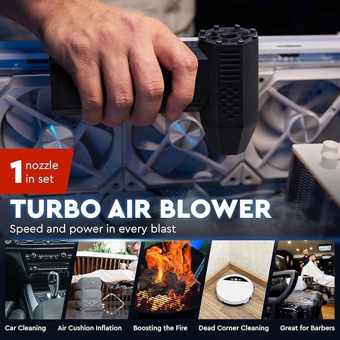 Powerful Electric Air Duster for PC - Turbojet 150000 RPM Air Blaster for Car Detailing - Rechargeable Air Duster for Electronics - for PS5 Dust Cleaner Handheld Blower Cordless - Soplador De Aire - NeatNest