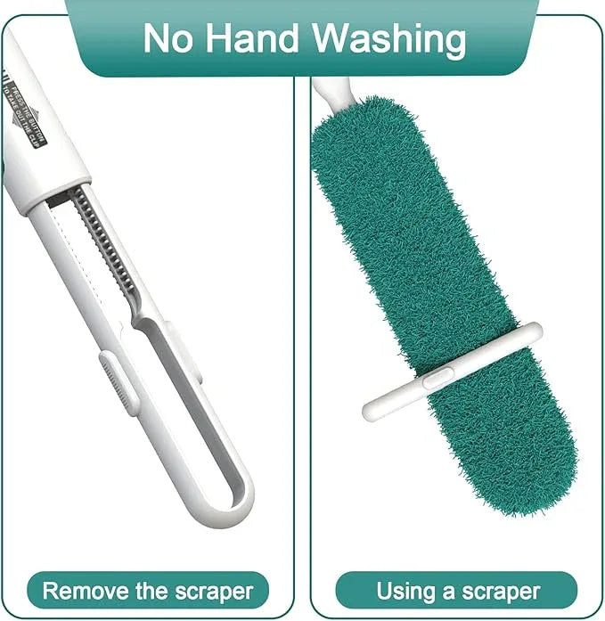 EHOMGUI Microfiber Duster, Feather Duster, Dusters for Cleaning, Washable Dusters with Reusable Microfiber Head, Feather Dusters for Cleaning Cobweb, Blinds, Furniture, Cars-Green - NeatNest