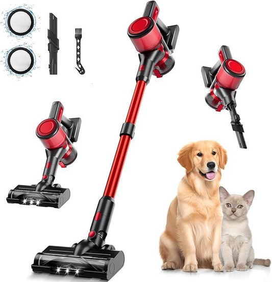 Cordless Vacuum Cleaner for Home, 8-in-1 Lightweight Stick Vacuum with 45Mins Runtime, Powerful Suction, Anti-Tangle, Rechargeable Cordless Vacuum for Hardwood Floor Carpet Pet Hair, N501 - NeatNest