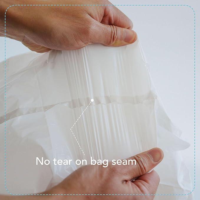13 Gallon Drawstring Trash Bags, Unscented 200 Count Tall Kichen Garbage Bags, Pre-Separated, Ultral Strong, Leakproof, Sturdy, White - NeatNest