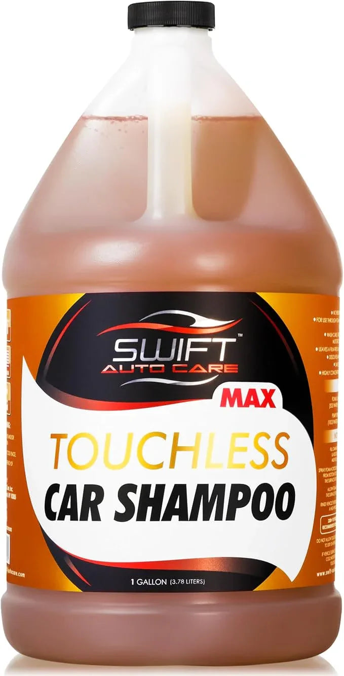 Swift Touchless Car Shampoo MAX Concentrate (1 Gallon) - No Brushing Required, High Foaming Car Soap, Heavy Duty, Auto Detergent for Foam Cannon, Works on Cars, Trucks, RVs, Upholstery & More! - NeatNest