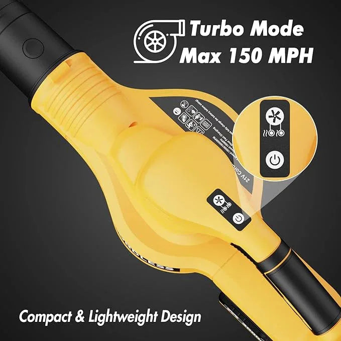 Leaf Blower Cordless with 2 Batteries and Charger, 21V Electric Leaf Blower with 2 Speed Modes, 2.0Ah Lightweight Battery Powered Blowers for Lawn Care, Patio, Blowing Leaves - NeatNest