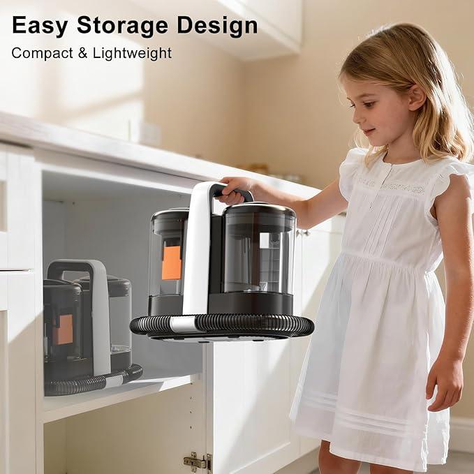 Carpet & Upholstery Spot Cleaner, High-Power 18KPa Suction Shampooer for Pet Stains, Furniture, Couch, Stairs & Auto Interiors, Portable Design with Dual Brush Tools and Large Water Tanks - NeatNest
