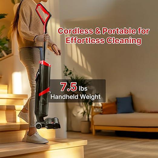 Shop-Vac Wet Dry Vacuum Cleaner and Mop, 15000Pa Vacuum Mop All in One, Lightweight Multi-Surface Cleaner with Self-Cleaning, LED Display & Voice Prompts - NeatNest