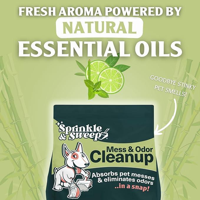 Dog Pee Cleaner | Pet Accident Cleanup Powder | Vomit Cleanup Kit for Hard Surfaces | Puppy Potty Training Aid | Dog Diarrhea Accident Absorbent | Non-Toxic Odor Remover - NeatNest