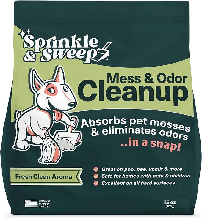 Dog Pee Cleaner | Pet Accident Cleanup Powder | Vomit Cleanup Kit for Hard Surfaces | Puppy Potty Training Aid | Dog Diarrhea Accident Absorbent | Non-Toxic Odor Remover - NeatNest
