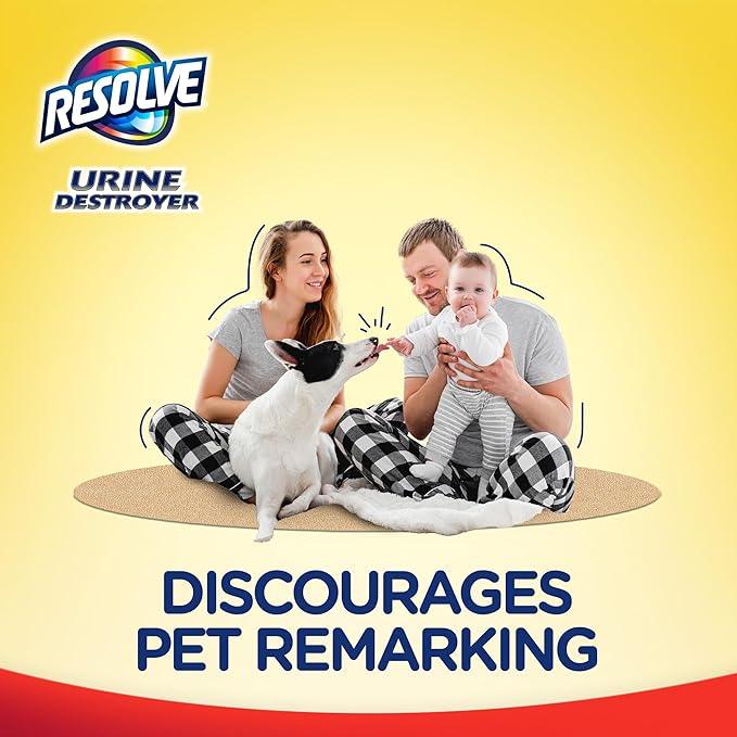 Resolve Urine Destroyer Carpet Cleaning Machine Formula, Safe for Bissell, Hoover & Rug Doctor, Carpet Cleaner, Carpet Cleaner Solution, 96 OZ - NeatNest