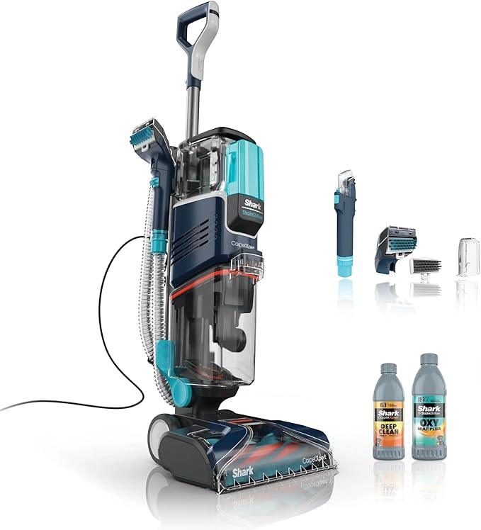 Shark CarpetXpert with Stain Striker, Upright Carpet, Area Rug & Upholstery Cleaner (Renewed) (Navy) - NeatNest